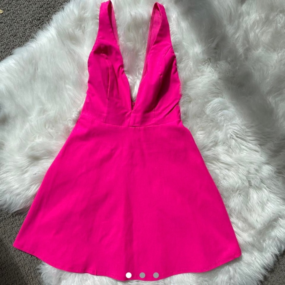 Hot pink dress